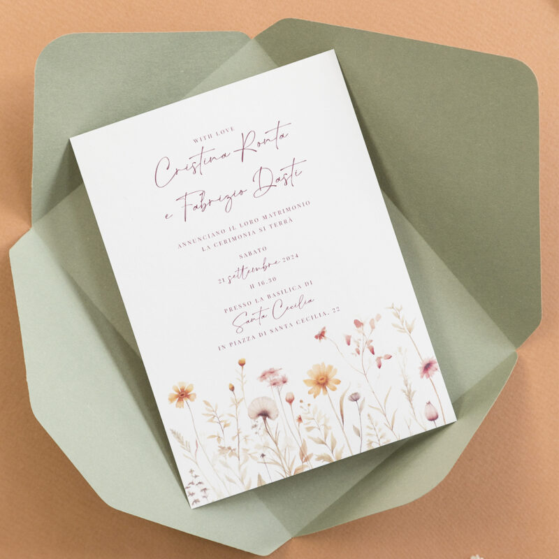 Partecipazione Solidale Primavera con busta colorata