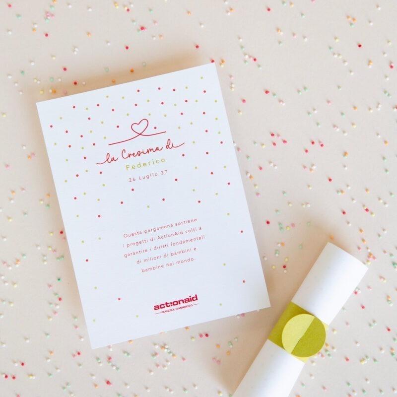 Pergamena Pois verde - cresima