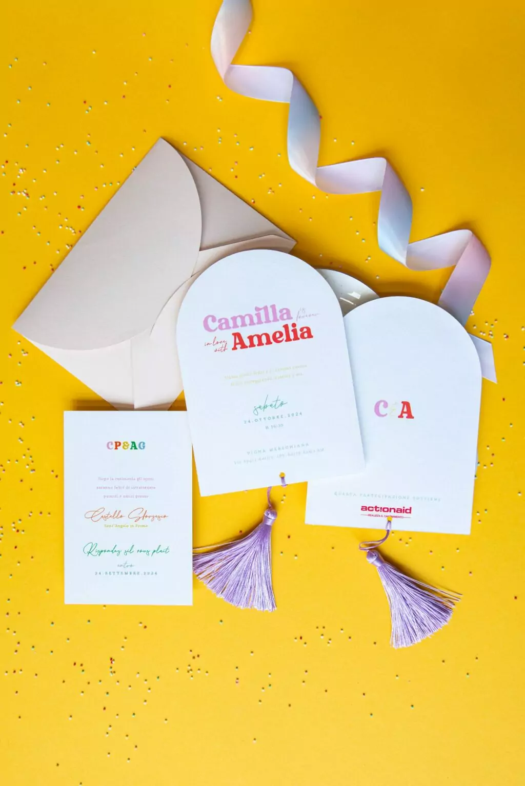 Partecipazione Solidale Arcobaleno con nappina - immagine 2