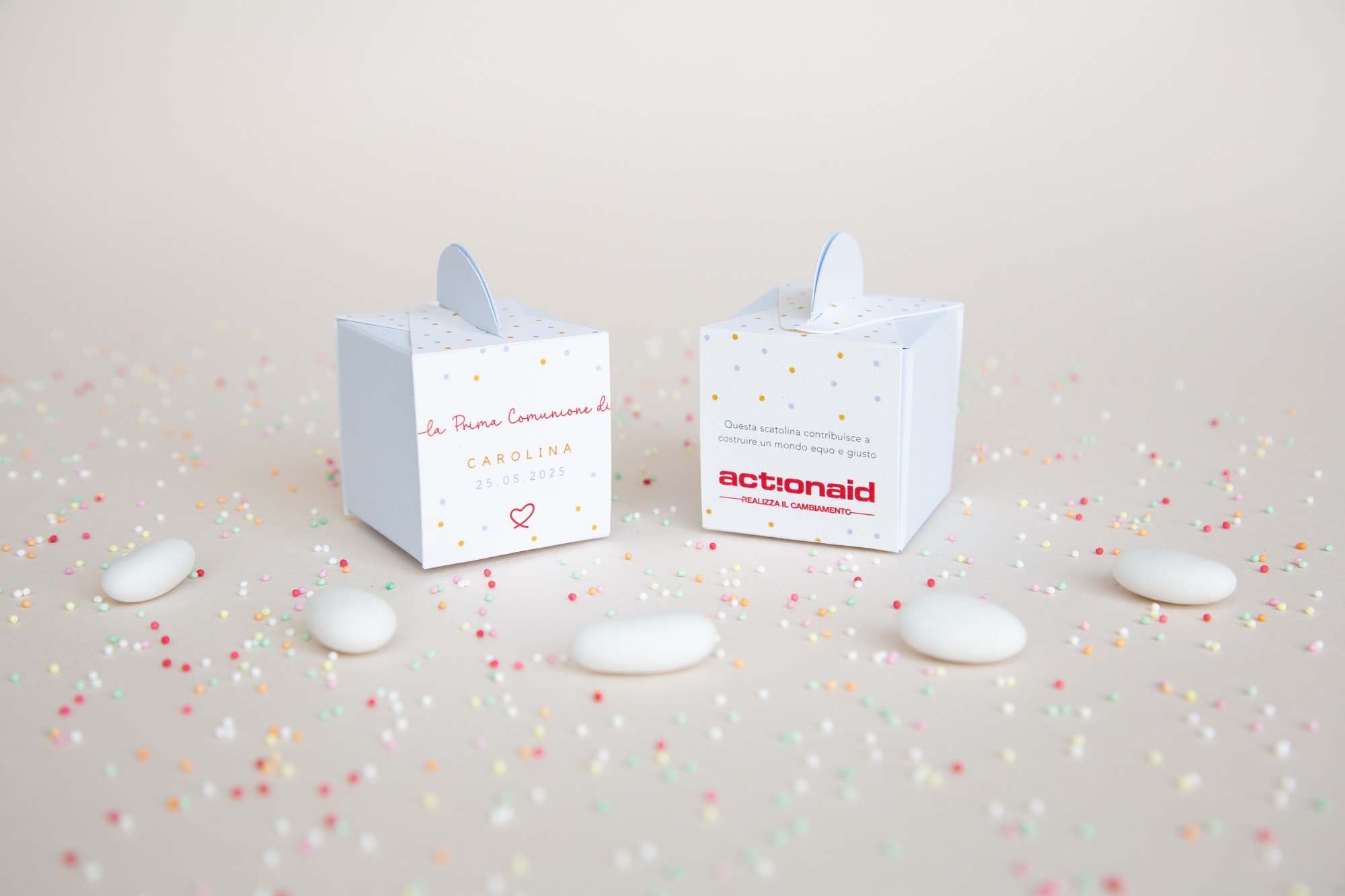 Scatolina Solidale Pois Comunione