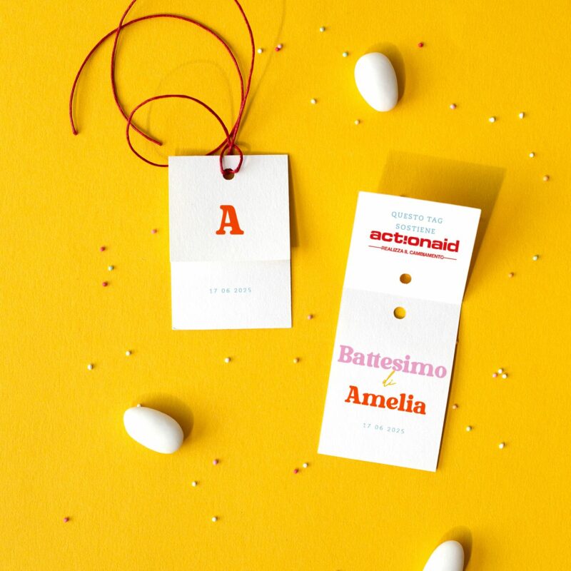 Tag Solidale Arcobaleno Battesimo