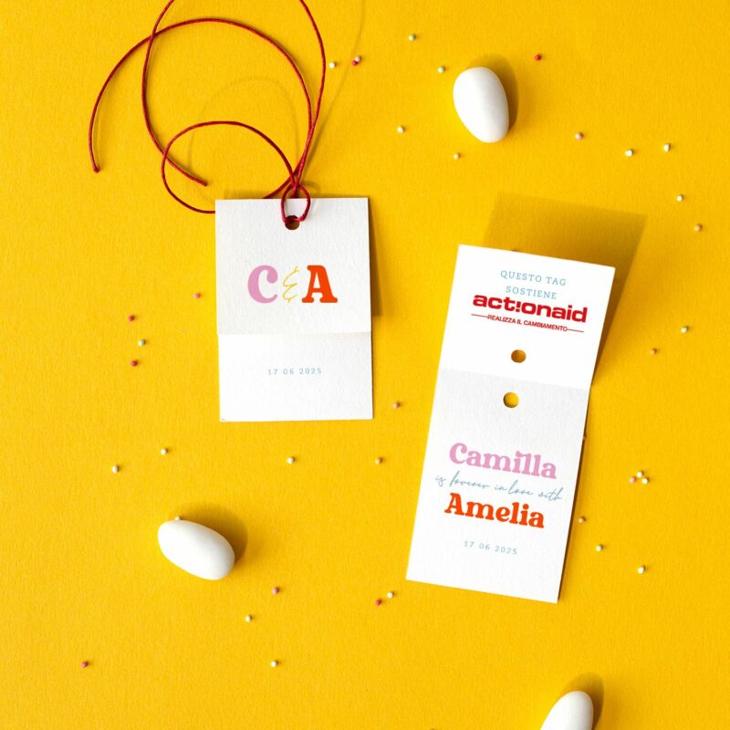 Tag Solidale Arcobaleno Matrimonio