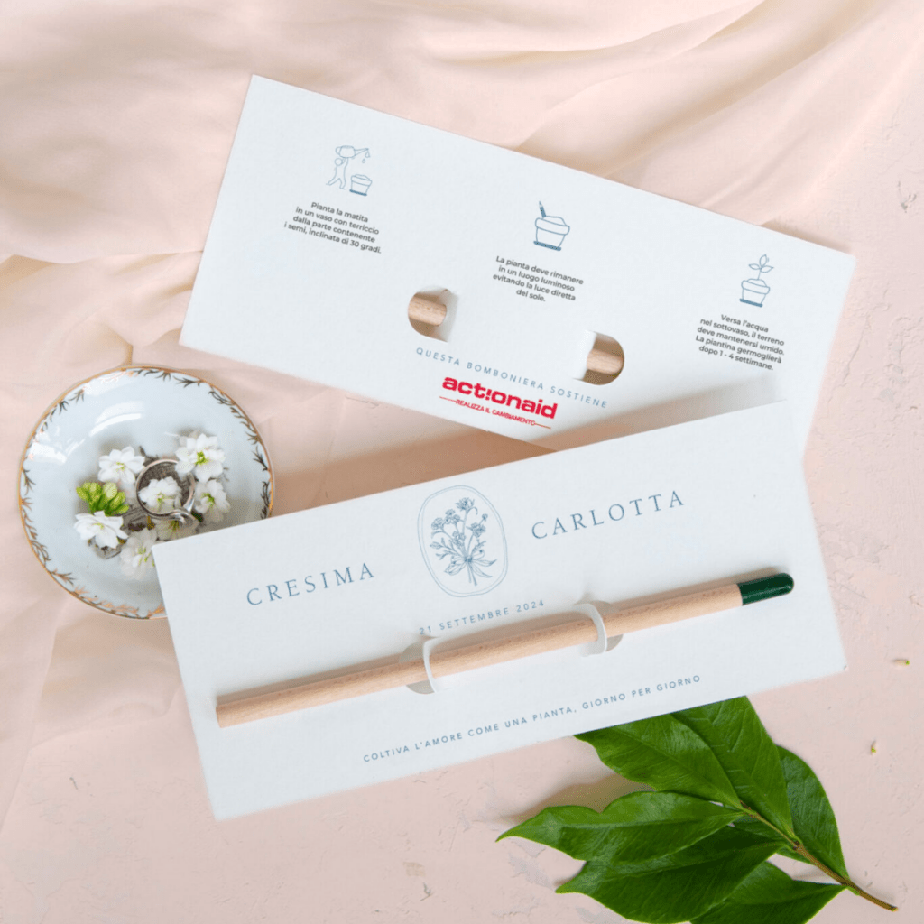 Matita Semi Solidale Fiori Classici Cresima