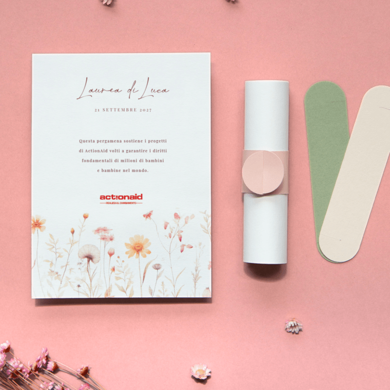 Pergamena Solidale Primavera Laurea