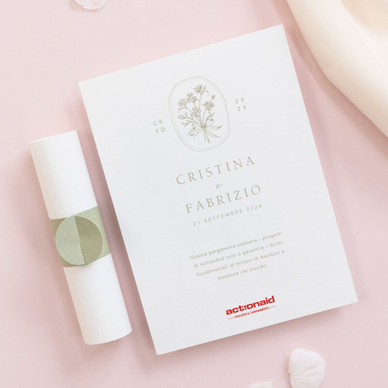 Pergamena Solidale Fiori Classici Altri Eventi