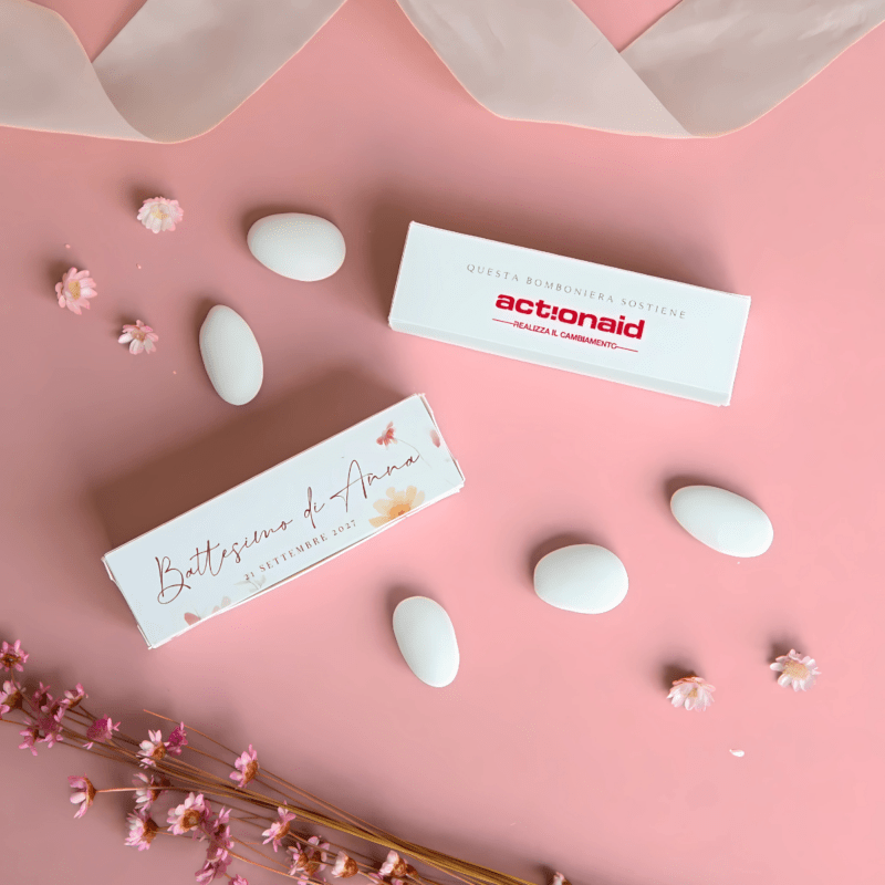 Scatolina Solidale Fiammifero Primavera Battesimo
