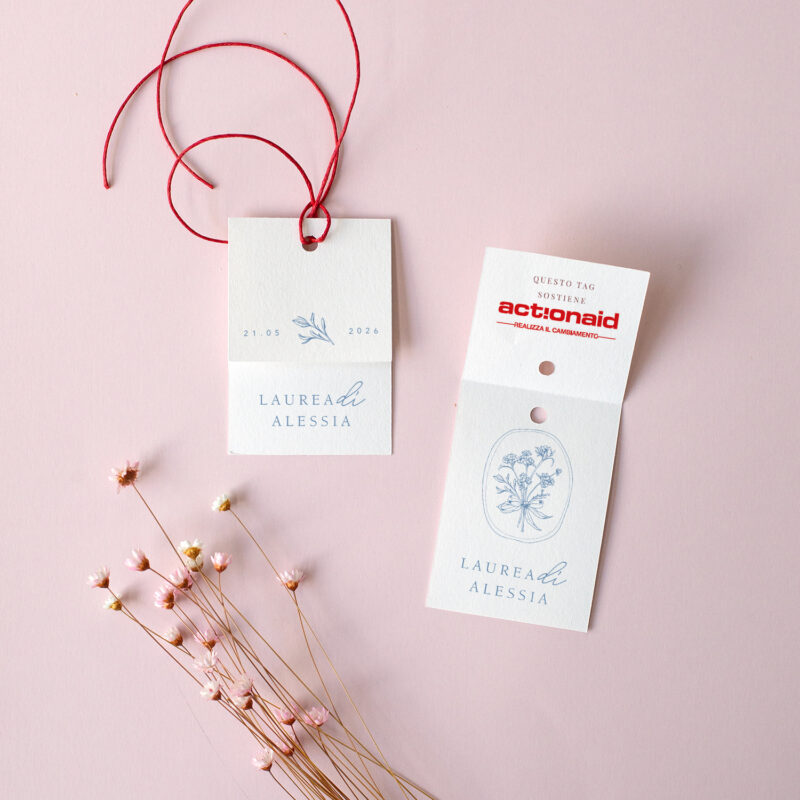 Tag Solidale Fiori Classici Laurea