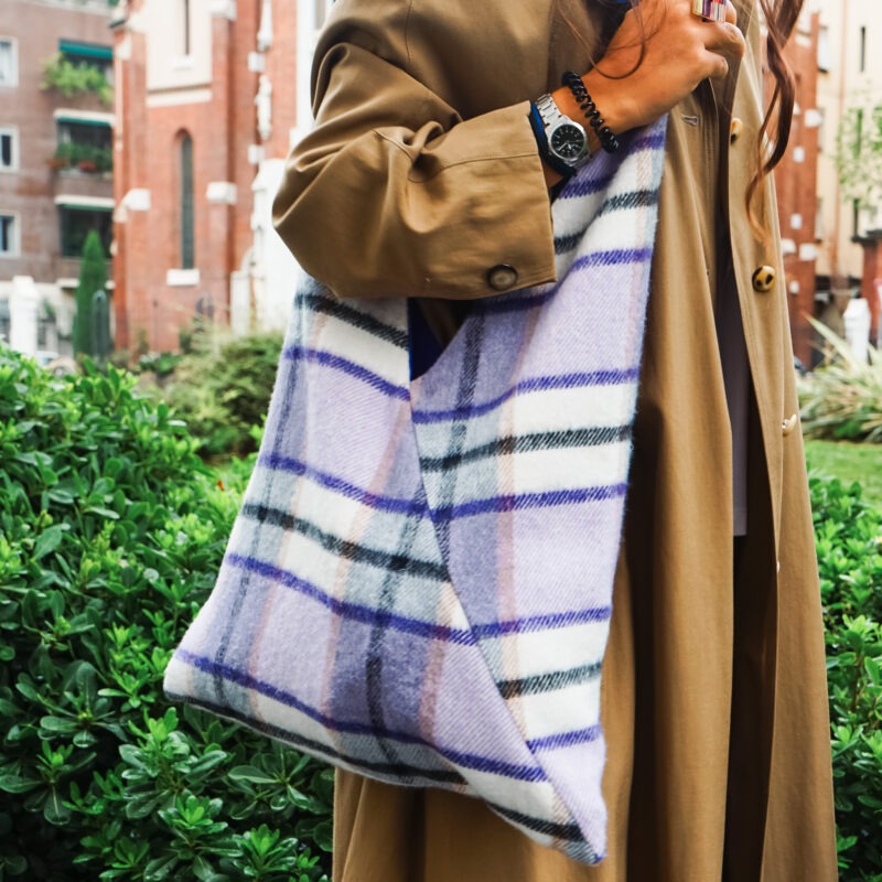 Borsa Moda Plaid