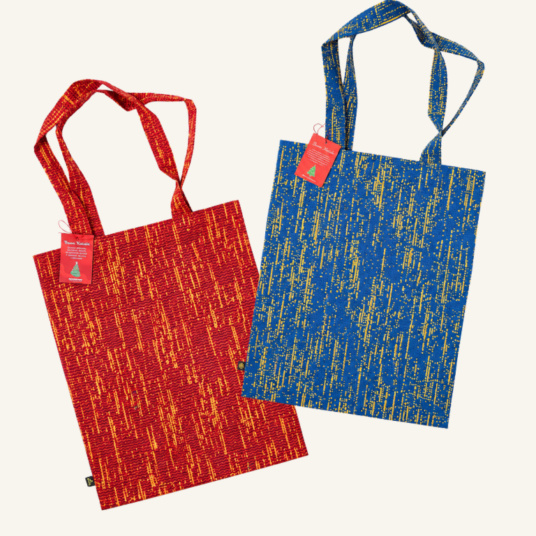 Shopper in tessuto wax